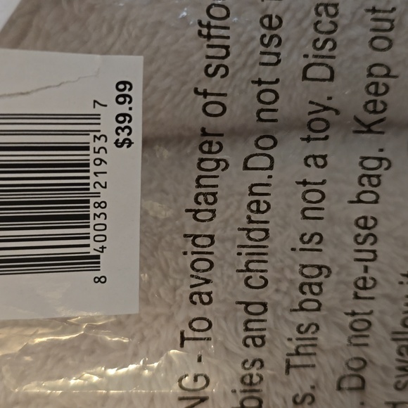 WOOF BRAND LIGHT GREEN AND WHITE PET BED. APPROXIMATELY 24" - Picture 3 of 7